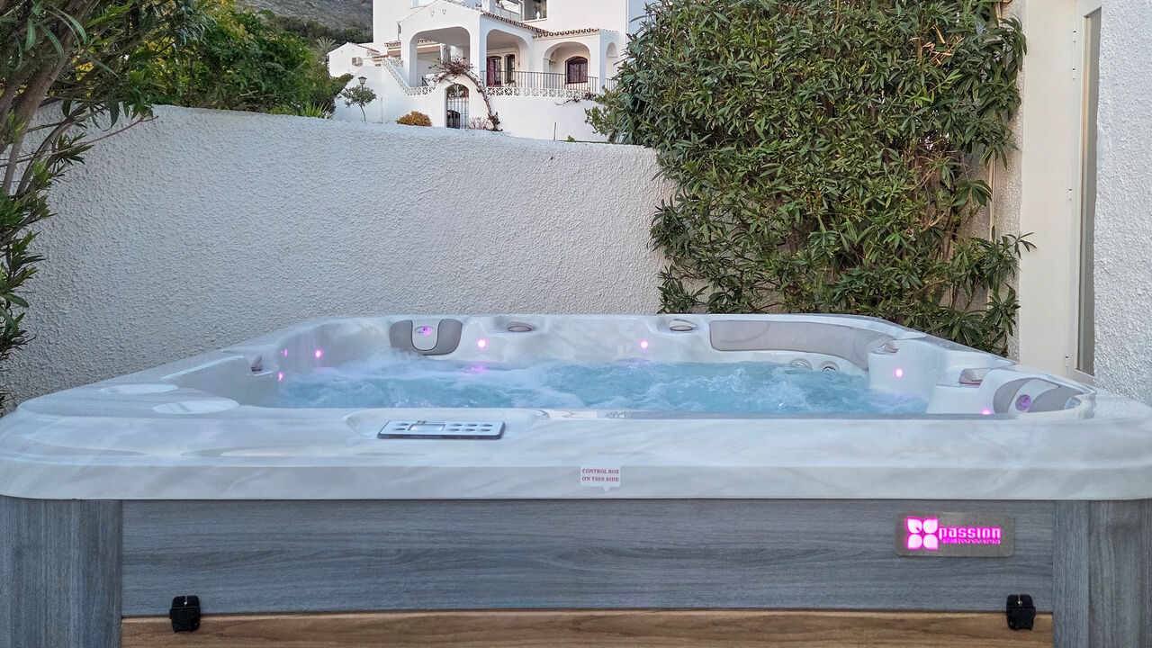Jacuzzi at dusk