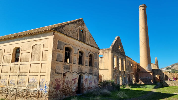 Facade of the old sugar cane factory (Ingenio) in Nerja